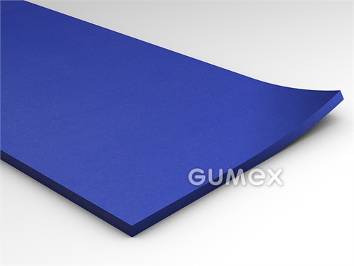 Silikónová guma kSil GP60, hrúbka 0,5mm, šírka 1200mm, FDA, 60°ShA, -60°C/+230°C, modrá
